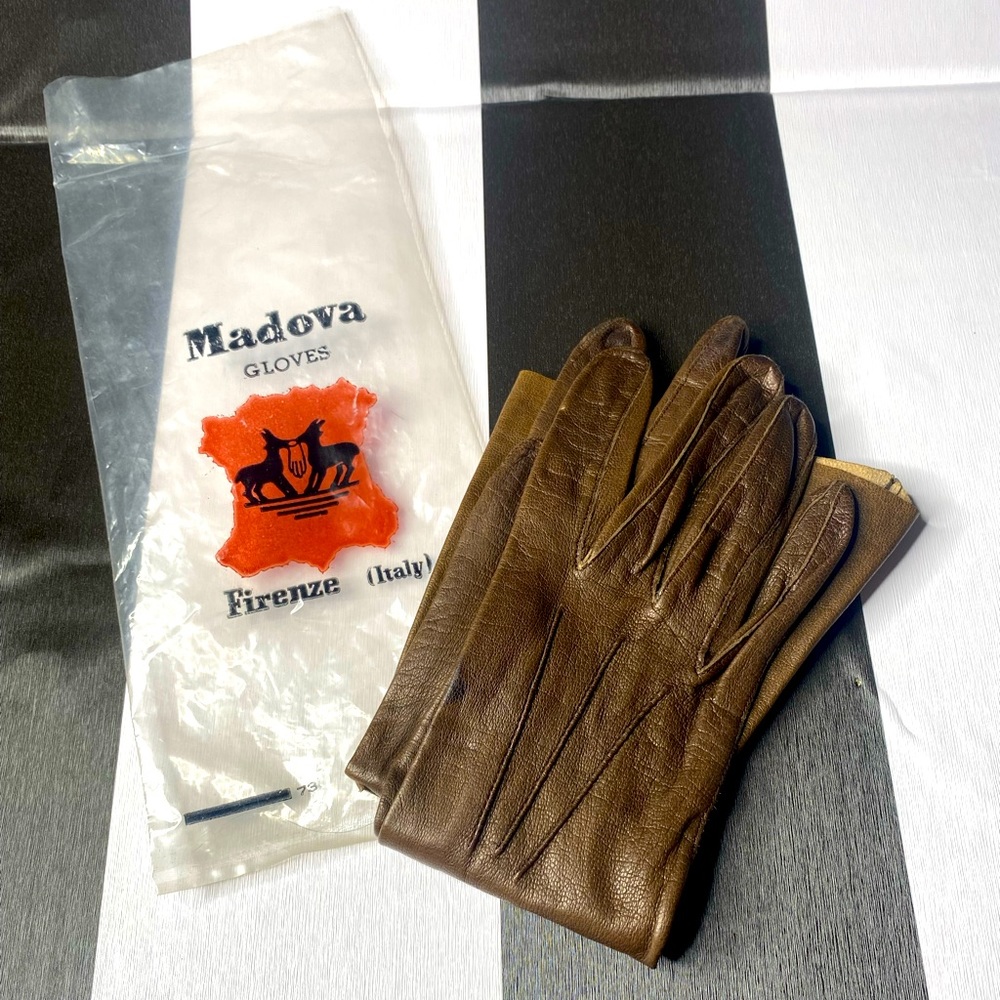 Vintage Italian Leather Women’s Gloves Madova